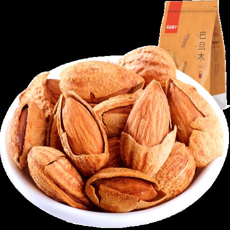 良品铺子 巴旦木120gx1袋 原味坚果巴坦木干果零食手剥巴达木【满300