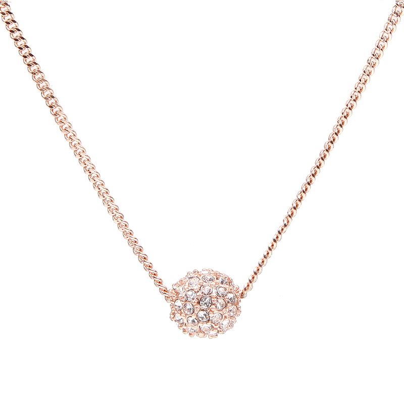 【爆款】givenchy/纪梵希 球形碎钻项链 玫瑰金色