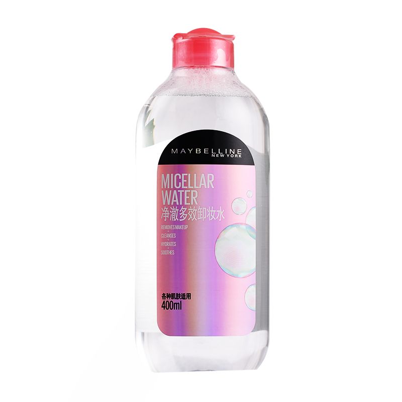 美宝莲 净澈多效卸妆水倍润型卸妆液400ml 眼唇脸部唇部清洁卸妆补水保湿效期至25年2月