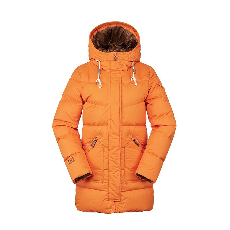 lafuma 乐飞叶户外女中长款保暖抗寒连帽鹅绒潮牌羽绒服 lfju9dh61