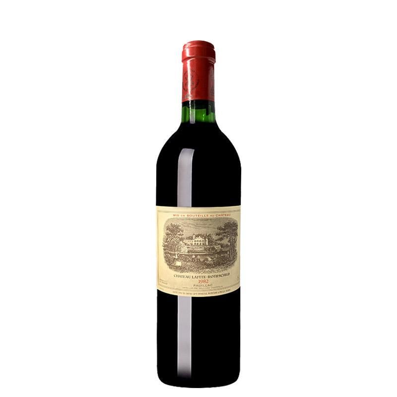 【易购】 1982年拉菲红酒 正牌大拉菲古堡罗斯柴尔德进口干红葡萄酒