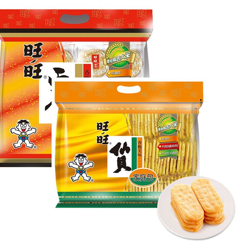 旺旺 仙贝雪饼 单包 口味自选 零食办公休闲食品饼干点心膨化食品大礼包 雪饼400g（活动）