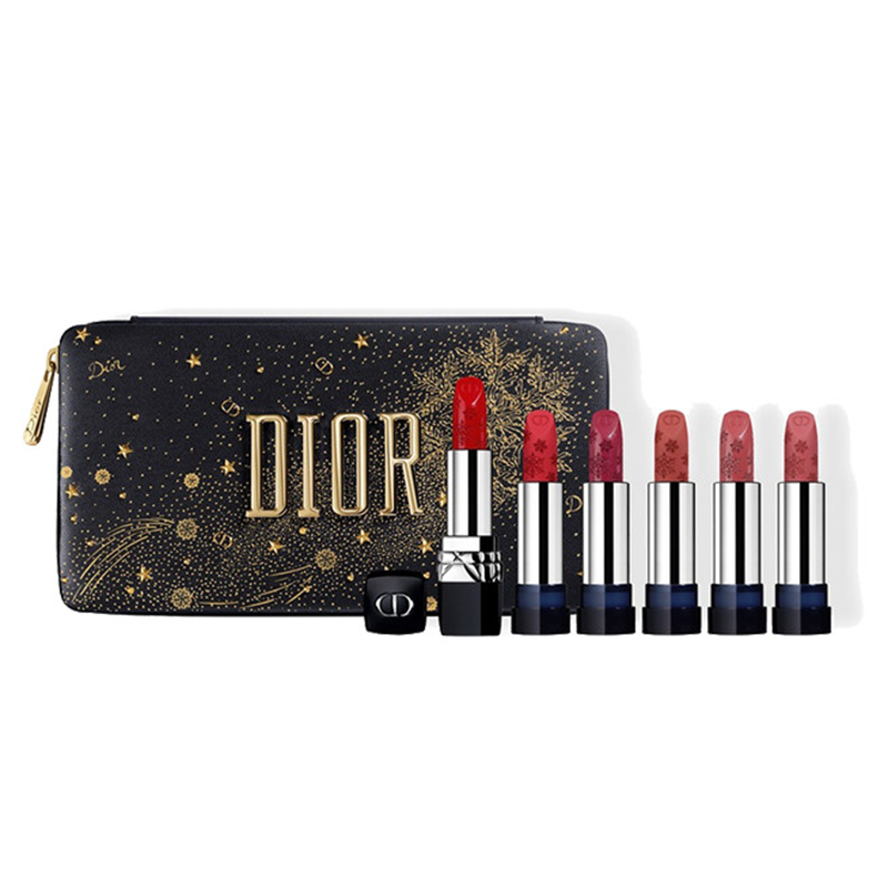 Dior/迪奥  烈焰蓝金限定口红套装 6支装  3.5g 法国进口 滋润显色 Star Beauty