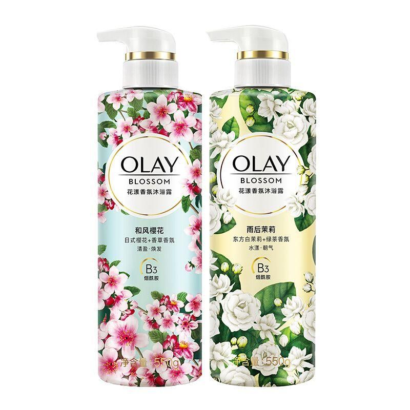 olay花漾香氛沐浴露550g*2(樱花 茉莉)