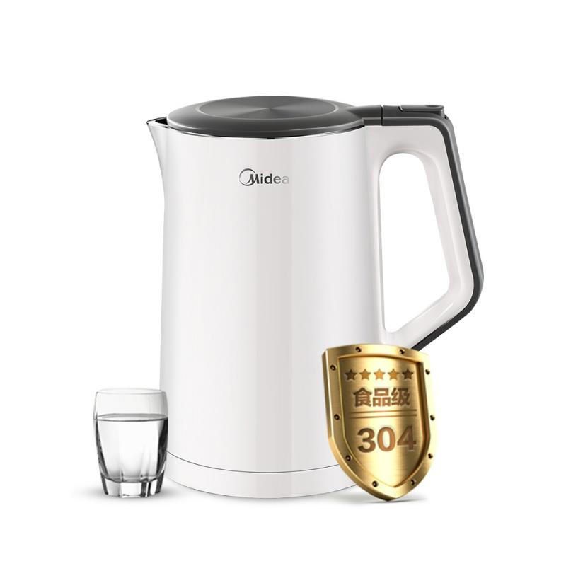 midea 美的/电水壶热水壶304不锈钢1.5L容量防烫  MK-SH15Colour102