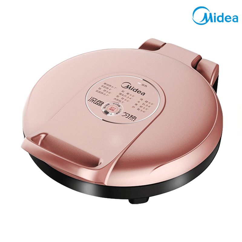 midea 美的/电饼铛家用早餐机煎饼铛煎烤机双面加热烙饼锅25MM加深烤盘MC-JK30E201