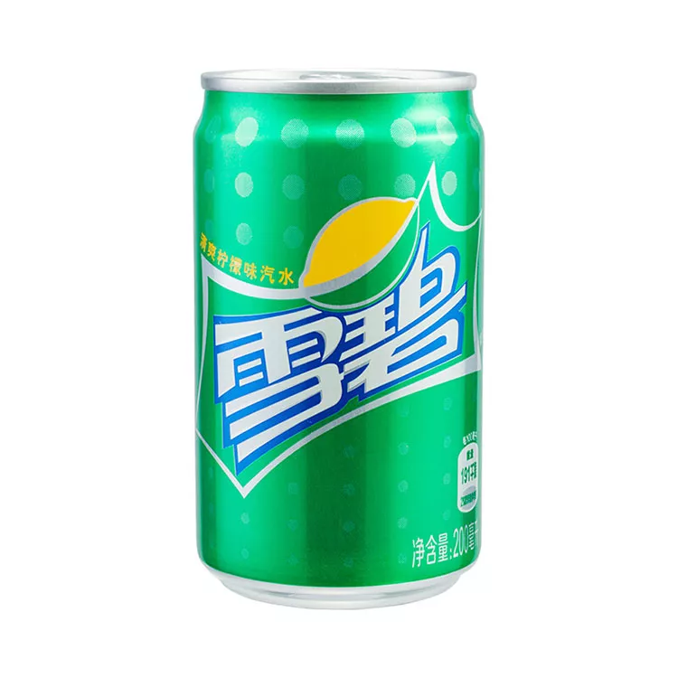 可口可乐 雪碧 Sprite 柠檬味 汽水 碳酸饮料 200ml*12罐 整箱装 迷你摩登罐