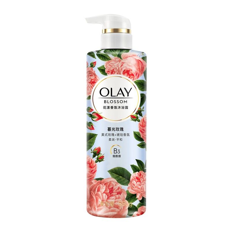玉兰油 OLAY 玉兰油花漾香氛沐浴露暮光玫瑰550g（新旧包装随机发货）