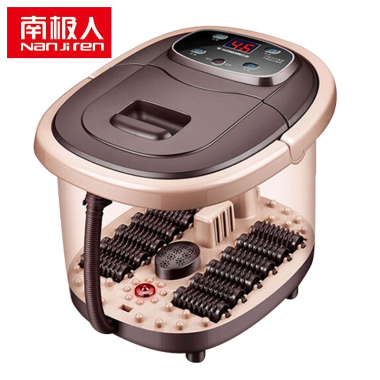 南极人 升级款数控足浴盆十二轮滚动按摩器足浴桶跑脚盆YM-818D 缓解关节压力