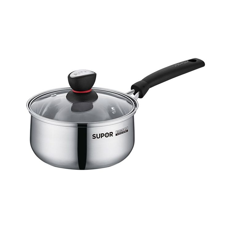 苏泊尔 小红圈不锈钢16cm奶锅.时尚系列 ST16H1 明火专用