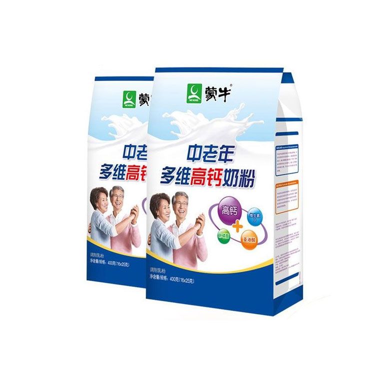 蒙牛 【包邮】中老年多维高钙奶粉400g*2