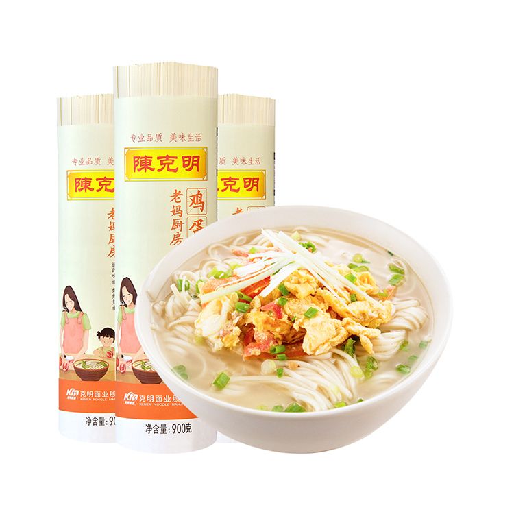 陈克明 老妈厨房鸡蛋风味挂面面条 口感爽滑900g*3筒