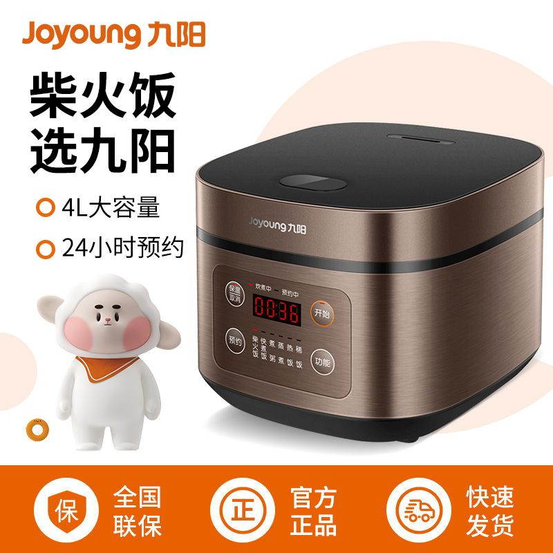 九阳 【掌柜推荐】【4升容量电饭煲】智能预约电饭煲4L家用多功能电饭锅正品3-5人