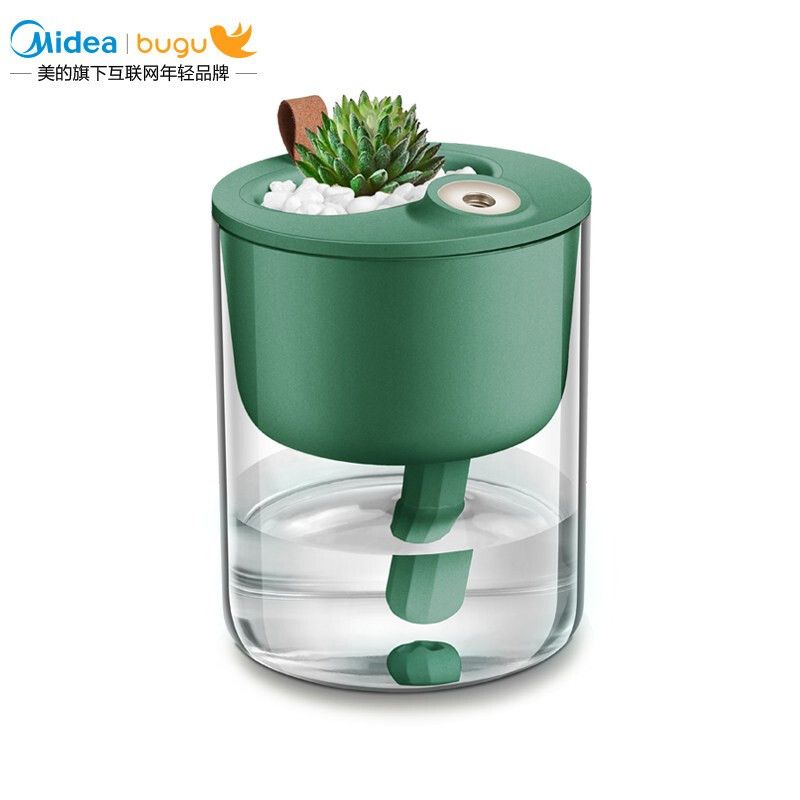midea 美的布谷usb桌面可种草加湿器小型办公室家用卧室香薰精油宿舍小夜灯BG-HD21 爆款