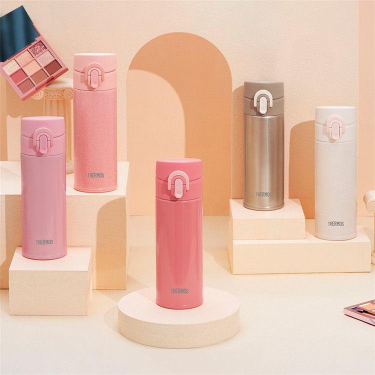 THERMOS 膳魔师 新品眼影杯不锈钢保温杯便携水杯高颜值男朋友送女朋友伴手礼300ml TCNI-300【满99-30】