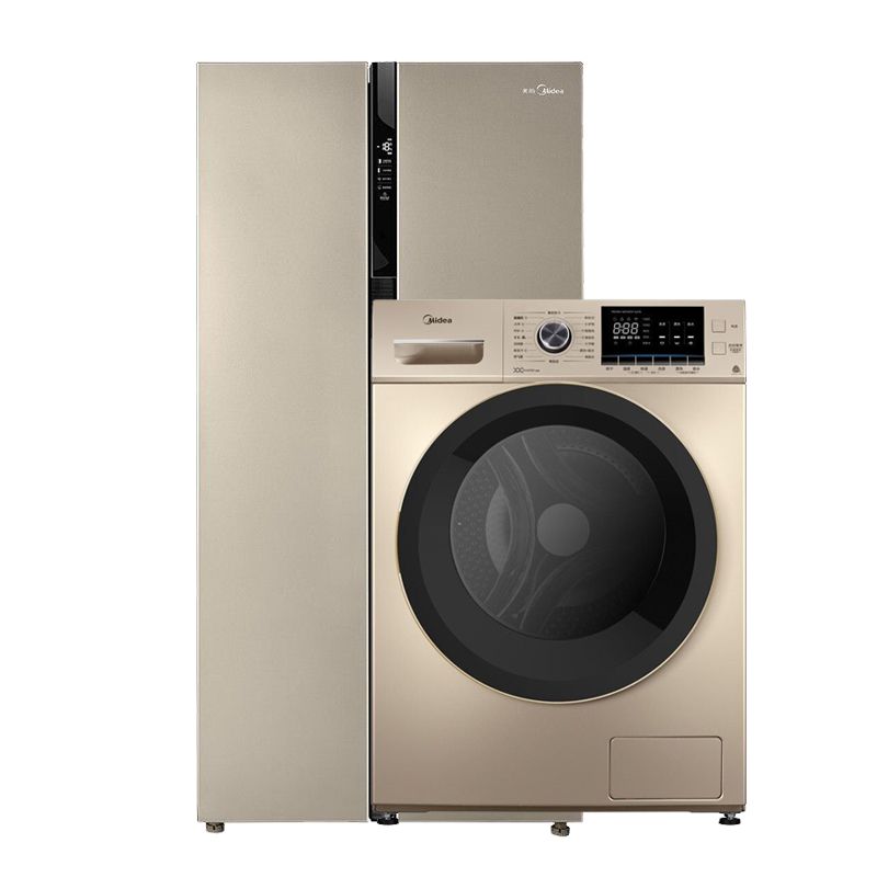 midea 美的 10公斤滚筒洗衣机MG100-1451WDY-G21G+美的527升家用电冰箱BCD-527WKM(ZG)