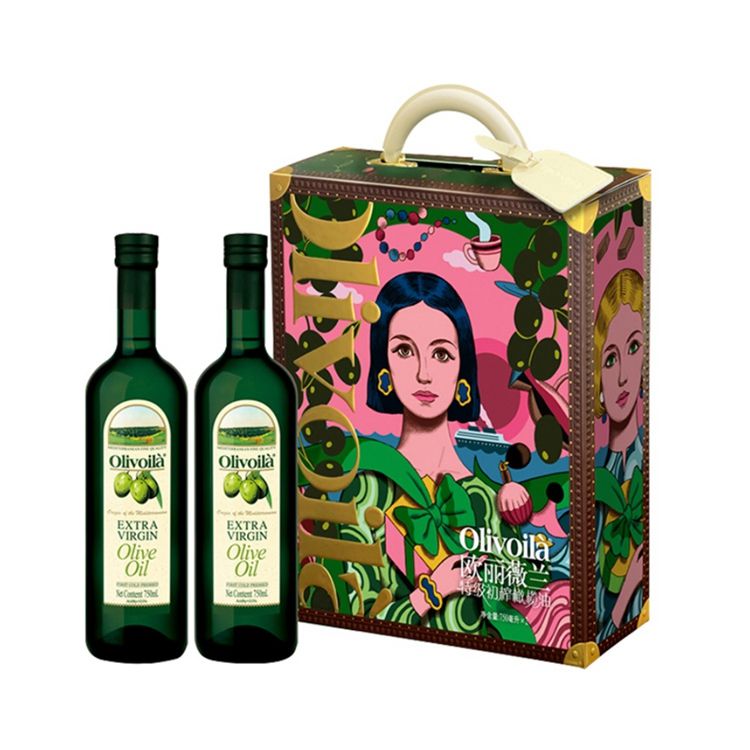 欧丽薇兰 特级初榨橄榄油礼盒750mlX2