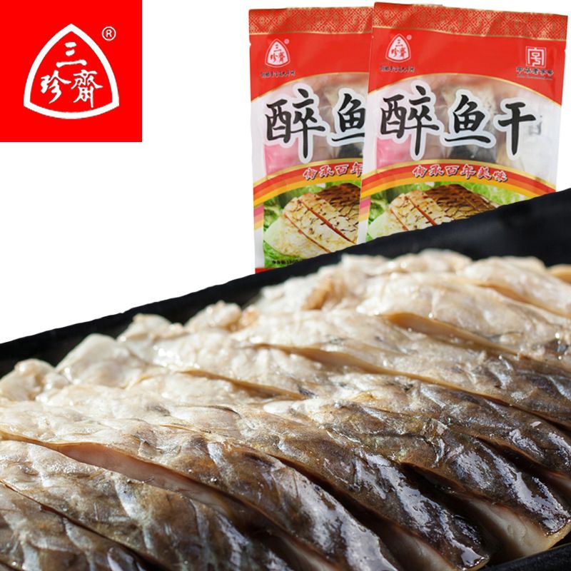 三珍斋 醉鱼干 乌镇特产真空熟食卤味即食鱼肉150g/袋