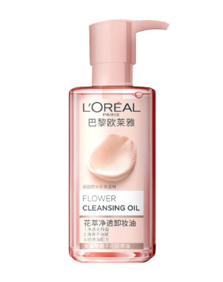欧莱雅 【母亲节礼物】花萃卸妆系列净柔卸妆膏/净透卸妆油 清洁滋养 卸妆油250ml250ml