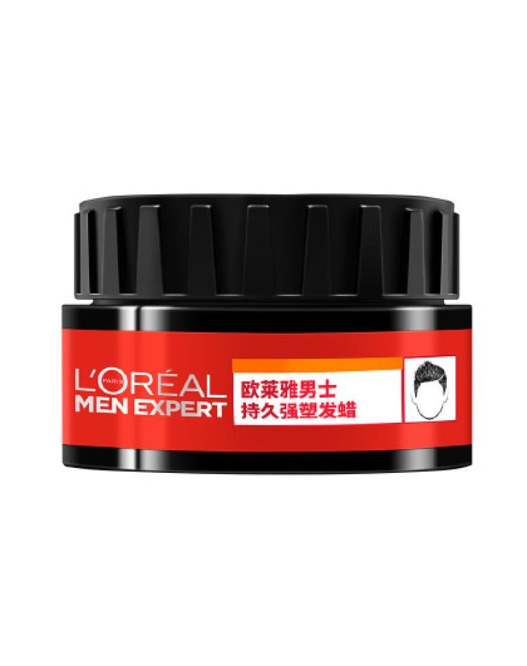欧莱雅男士持久强塑发蜡 70g 自然持久定型不油腻清香非喷雾 见实物70g