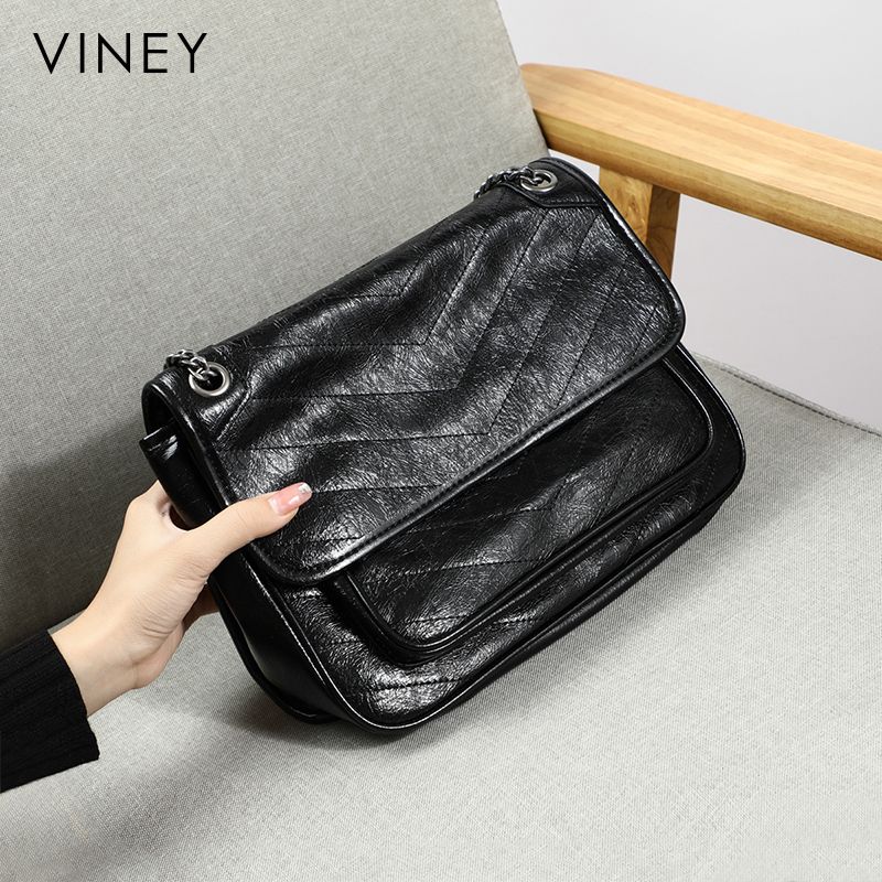 viney 小ck女包包新款真皮牛皮夏季包大容量单肩斜挎邮差包潮流浪包