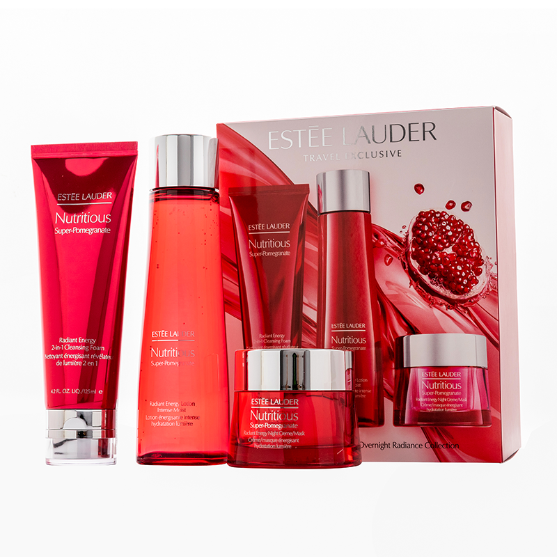 Estee Lauder 雅诗兰黛 红石榴三件套  高光水+洁面+晚霜 美国进口 抗老抗氧化   Star Beauty