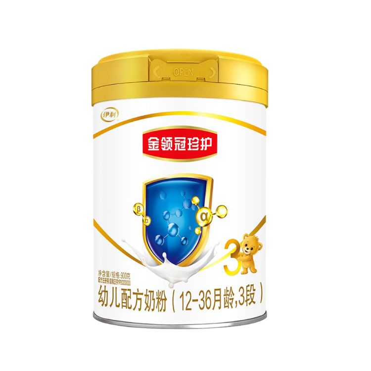 金领冠 伊利奶粉 金领冠珍护系列 幼儿配方奶粉 3段（1-3岁幼儿适用）珍护3段900克*1