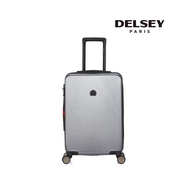DELSEY /法国大使 22寸浮雕纹箱面拉丝旅行箱四轮拉杆箱 TSA海关锁