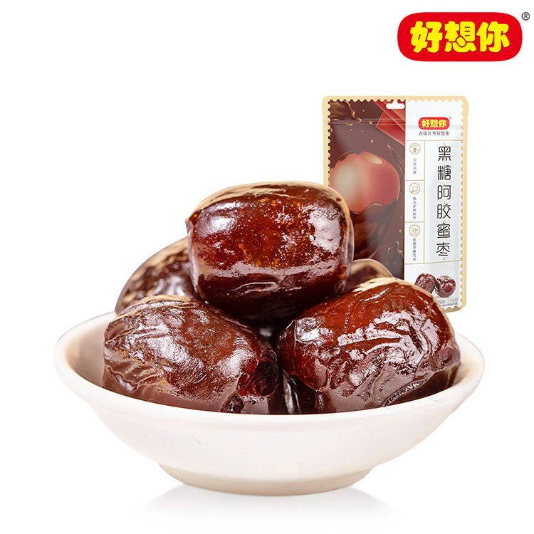好想你 黑糖阿胶枣712g 红枣无核独立小包装178g*4袋 