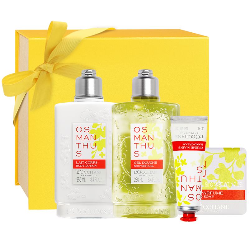 欧舒丹 【真爱礼盒】云中月桂护肤套装（沐浴露+润肤露+护手霜+香皂）积分兑换