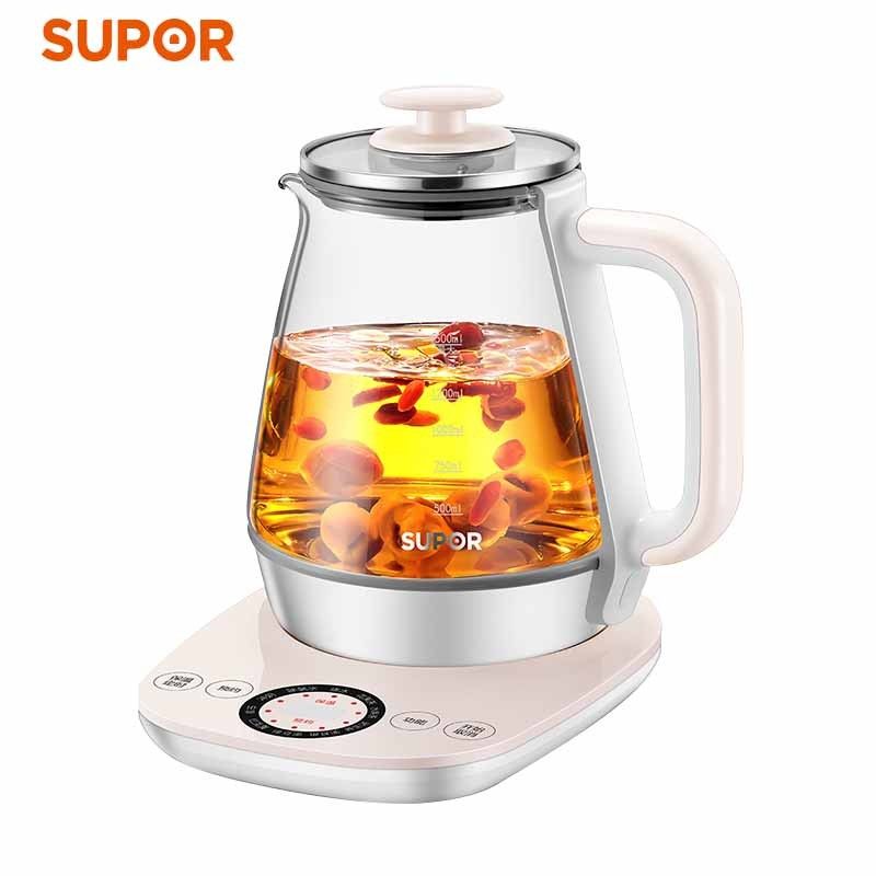 苏泊尔 (SUPOR) ZMD安心系列 养生壶 1.5L 高硼玻璃 多功能 智能预约 全自动加热 煮茶壶煮茶器 SW-15Y12
