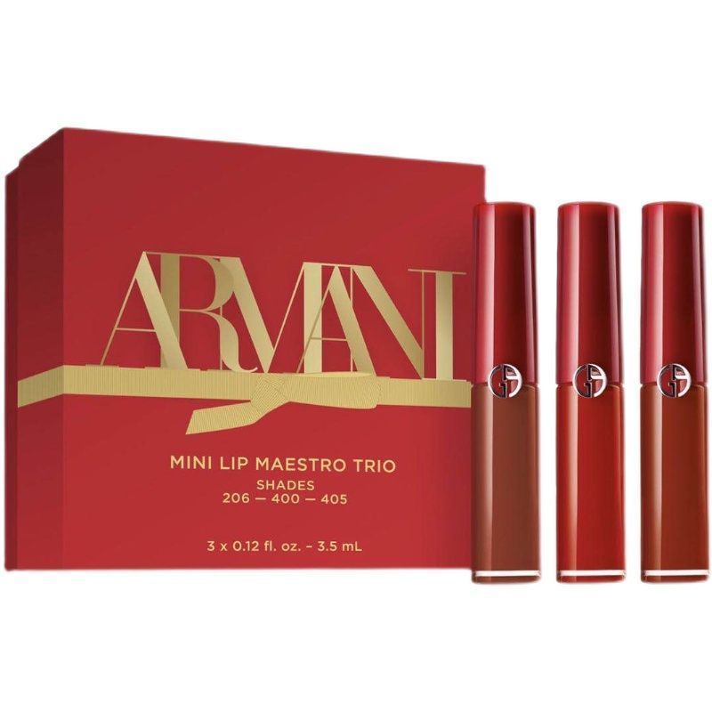 Armani/阿玛尼 红管唇釉三件套装206/400/405#*3.5ml【大牌小样】SAIJIA