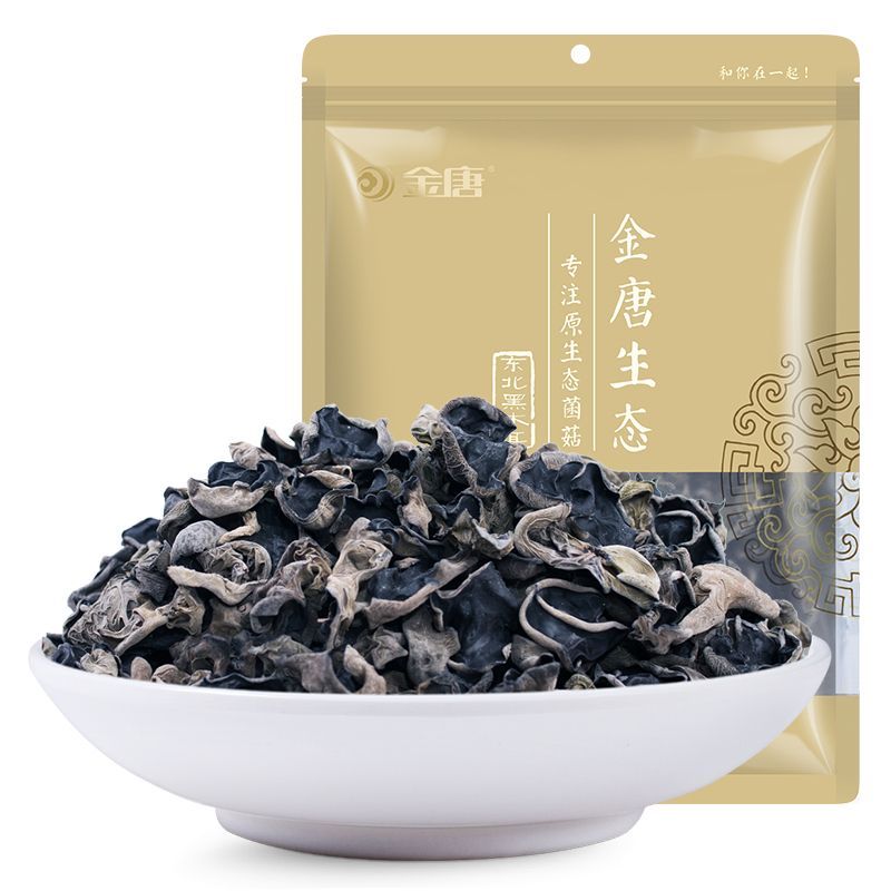 金唐 东北黑木耳250g 片小肉厚非特级秋木耳无根小碗耳黑木耳干货
