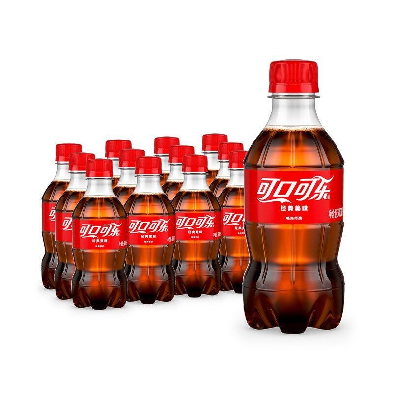 可口可乐 Coca-Cola 汽水 碳酸饮料 300ml*12瓶