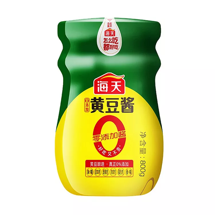 海天 0黄豆酱800g/瓶蘸葱拌面调料酱下饭酱大酱豆瓣酱