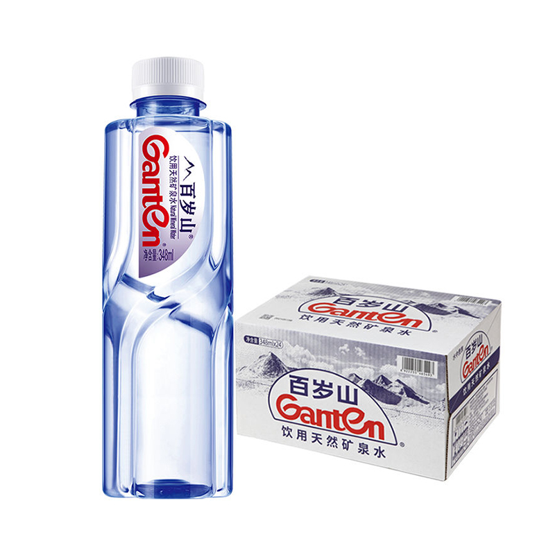 （天猫超市专用）百岁山天然矿泉水 348ml*24瓶/箱