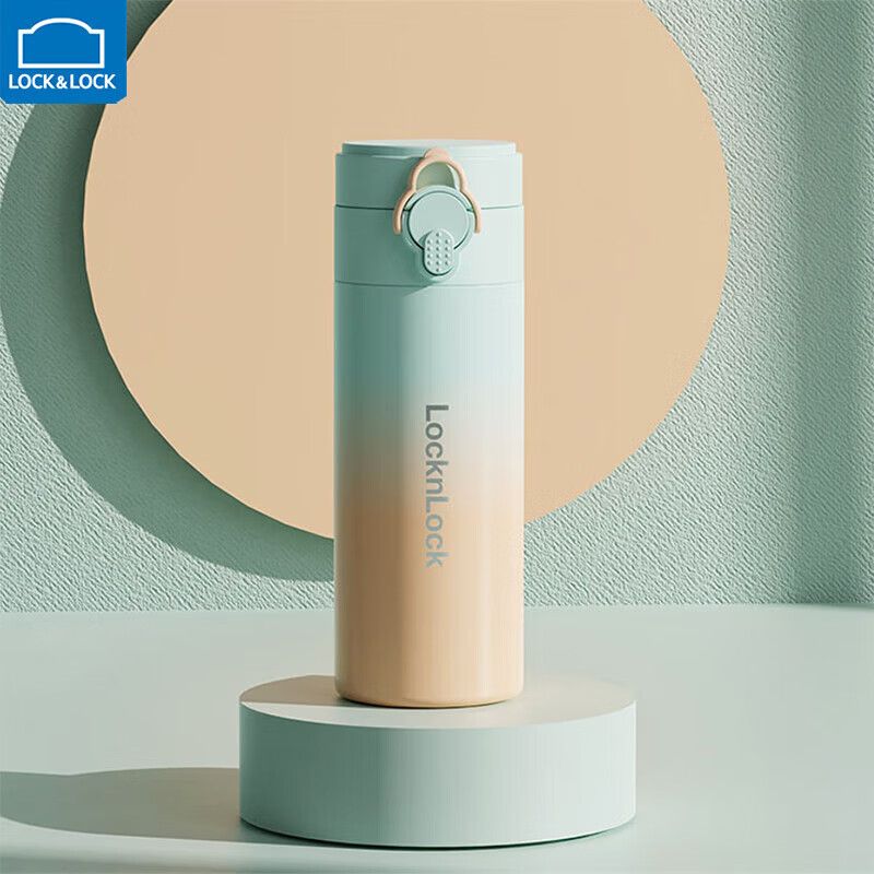 京东直供 乐扣乐扣（LOCK&LOCK）随心弹跳保温杯 304不锈钢弹盖真空保温杯 LHC6691FU