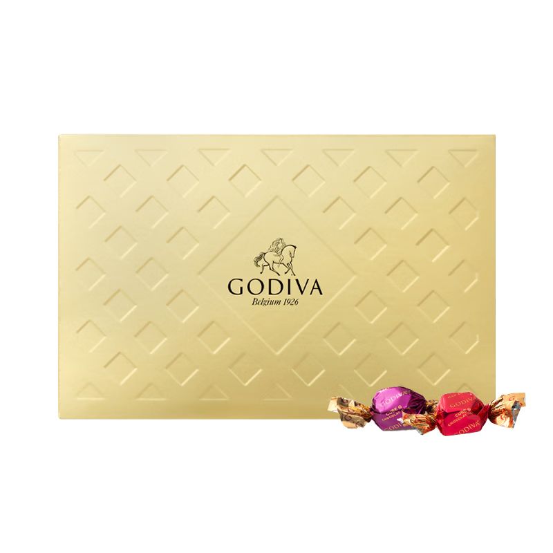 京东直供 GODIVA欢享40颗装立方牛奶巧克力结婚喜糖315g 休闲零食伴手礼