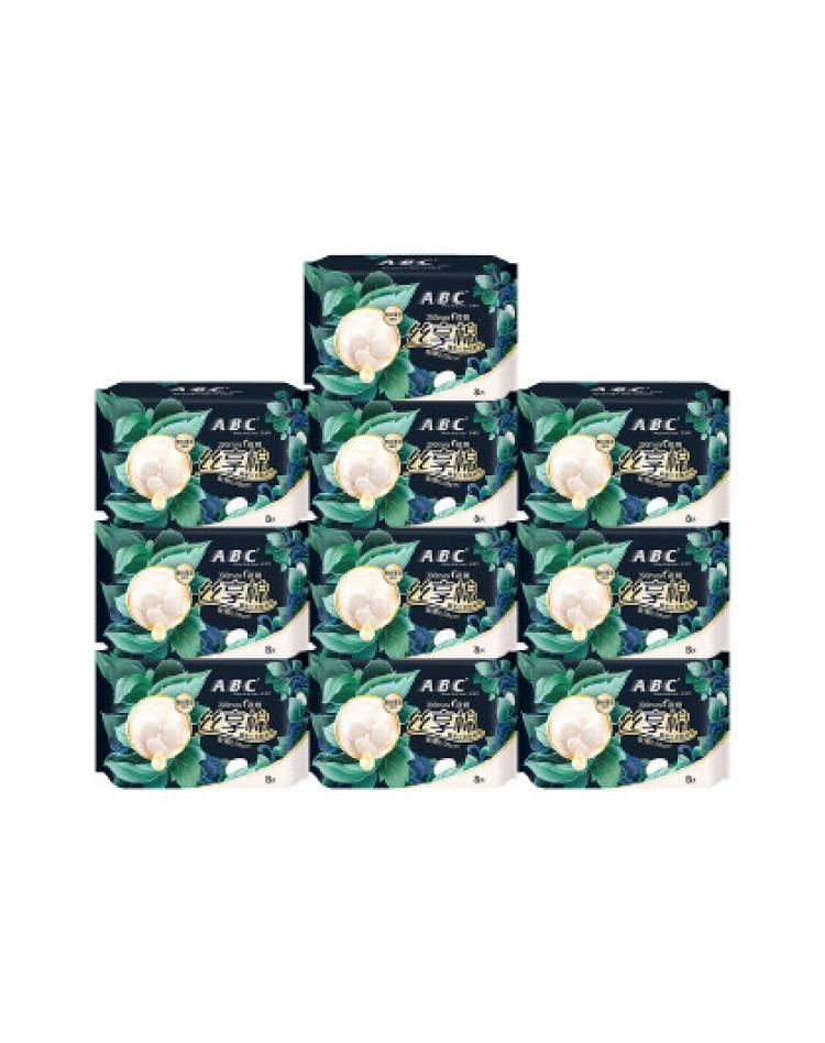 ABC 【新品上市】丝享棉棉柔卫生巾女组合装夜用290mm*10包 290mm8片*10包