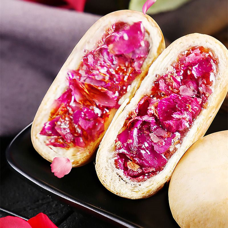 西瓜味的童话 鲜花饼500g云南特产传统糕点心办公室宿舍解馋休闲零食懒人充饥休闲零食