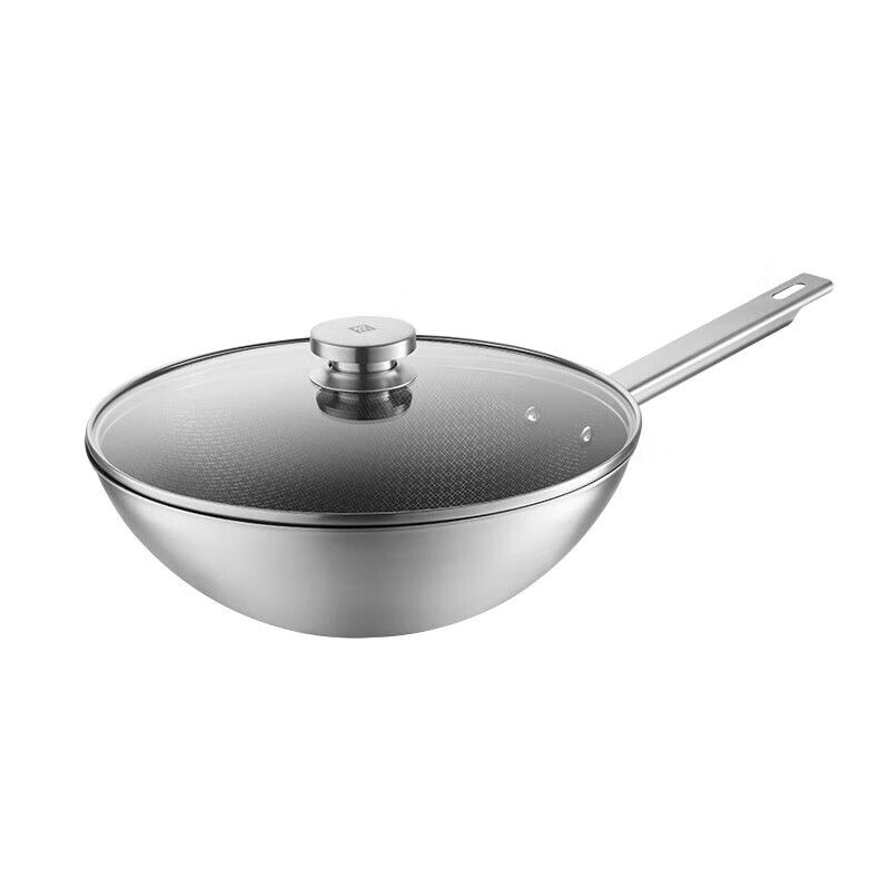 京东直供 双立人ZWILLING Joy Plus 系列30cm不锈钢炒锅 彩盒包装