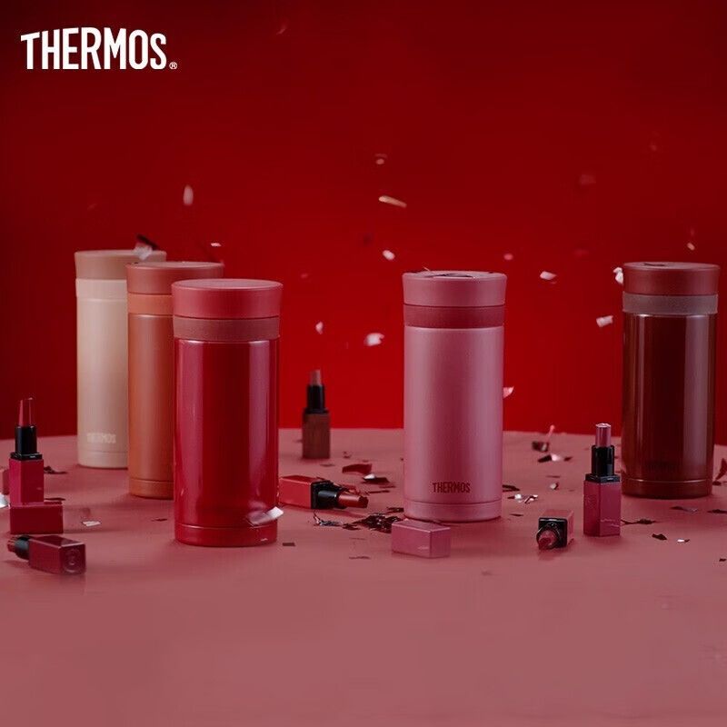 京东直供 THERMOS口红杯200ml真空不锈钢保温杯女小巧便捷随身口袋杯水杯