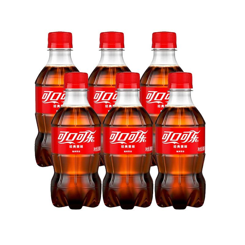 可口可乐 Coca-Cola汽水 碳酸饮料300ml*6瓶 渴了就喝可口可乐 【会员专享】