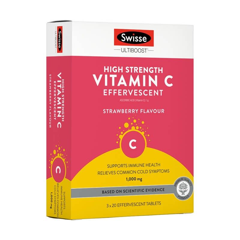 Swisse 斯维诗 维C泡腾片 60片/盒 热巴同款提高抵御力 Ivy全球购