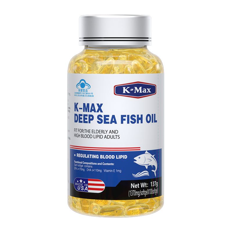 京东直供 康麦斯深海鱼油软胶囊原装进口omega3欧米茄成人中老年人epa降血脂100粒