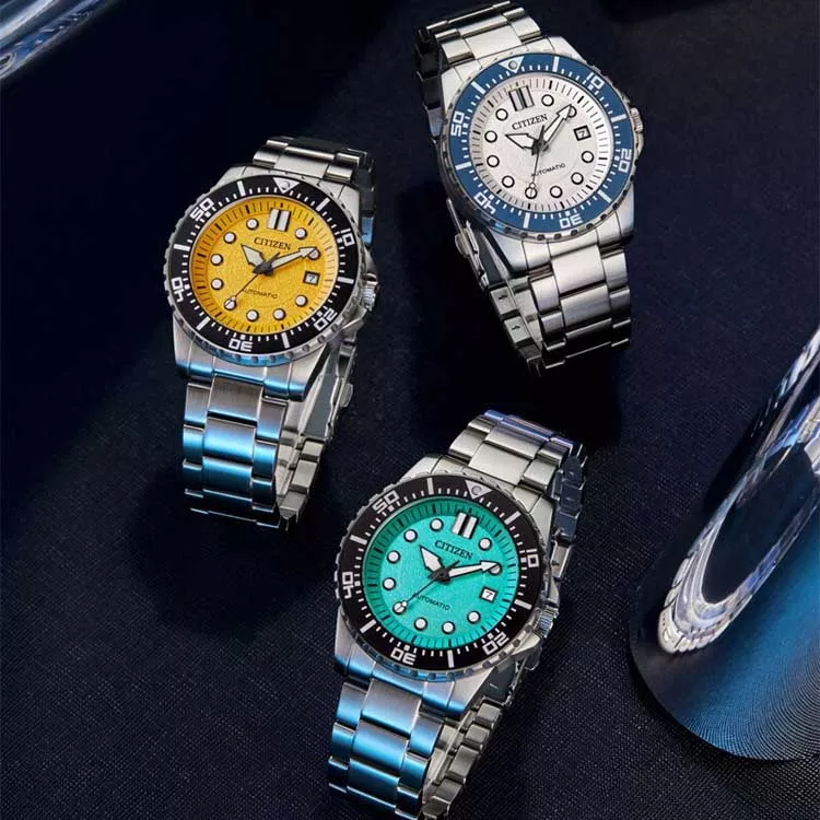 西铁城CITIZEN ME彩系列机械手表时尚运动男表NJ0170-83X/NJ0170-83Z/NJ0171-81A