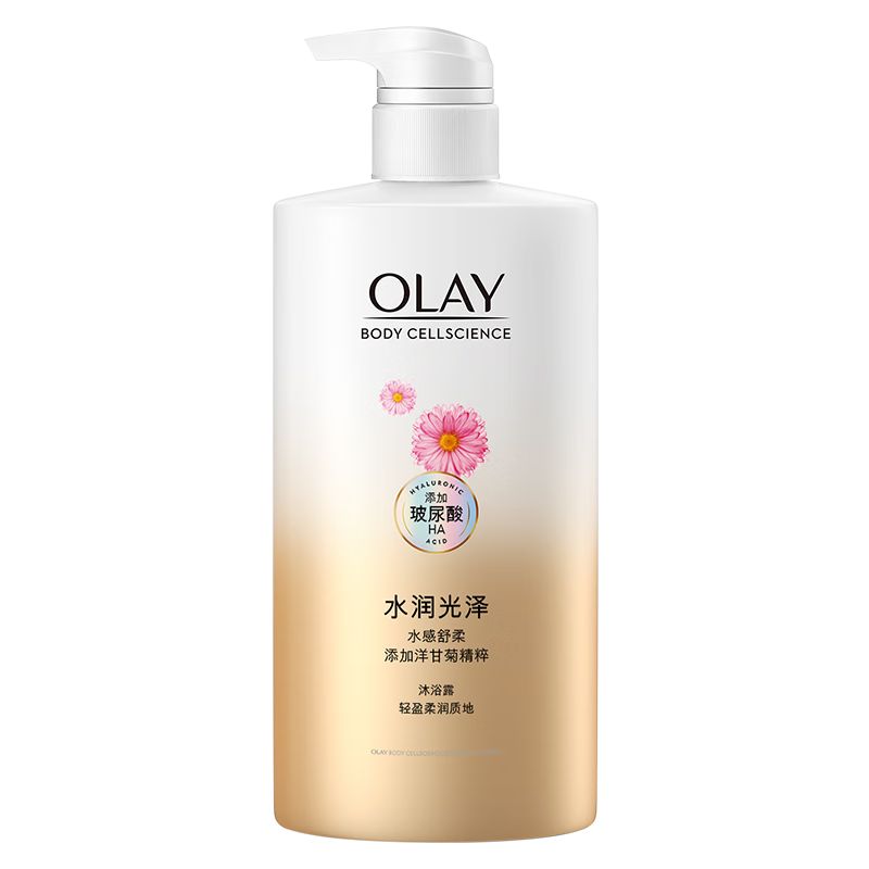京东直供 OLAY玉兰油水润沐浴露舒柔滋润保湿 洋甘菊730ml 大容量男女士通用