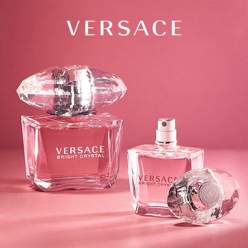 范思哲 VERSACE 晶钻女士淡香水 90ml 【专柜行货】节日礼物生日礼物送女友粉钻香恋 30ml 50ml 积分兑换