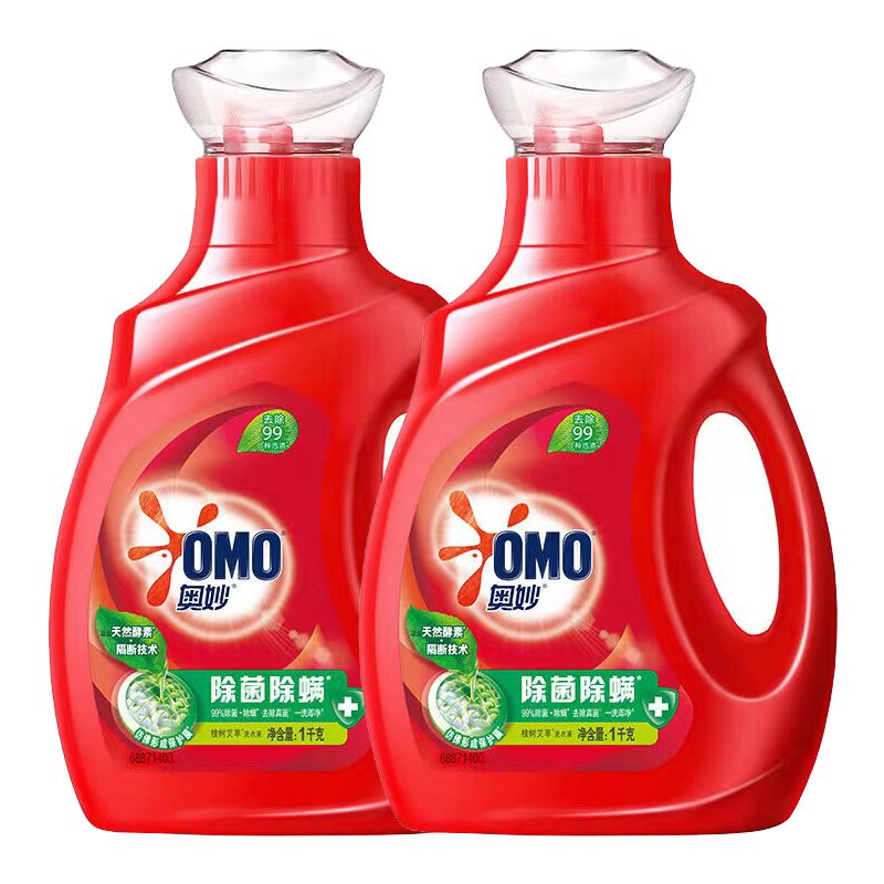 奥妙 除菌除螨洗衣液1kg*2瓶 洁净去污