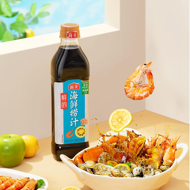 海天 鲜的海鲜捞汁500ml  祛腥提鲜海鲜预制凉拌调料汁